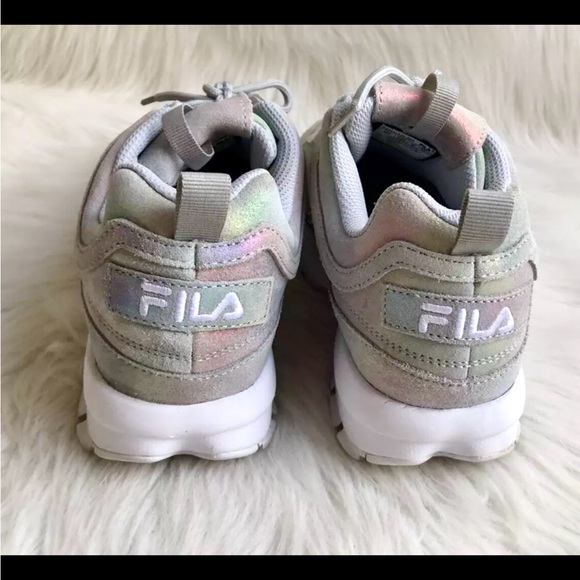 FILA Disruptor II Prism Rainbow Suede Sneakers - Picture 8 of 10